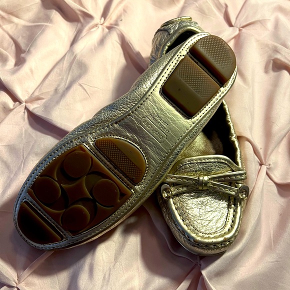 Metallic Coach Isabelle leather flats (5) - Picture 4 of 12
